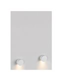 Refletor de parede redondo/quadrado SHELLA branco/preto 3W 3000K 180lm IP65