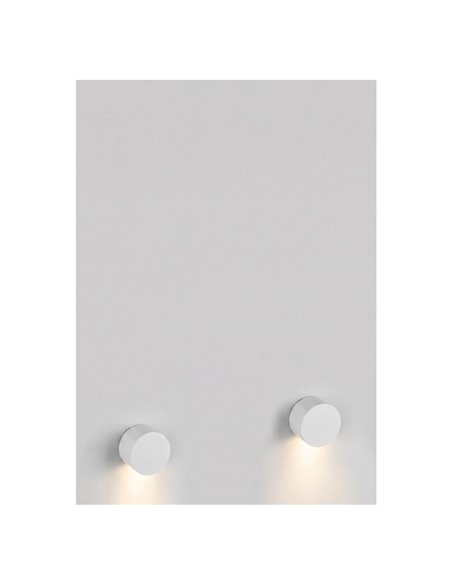 Bañador de Pared SHELLA Redondo/Cuadrado Blanco/Negro 3W 3000K 180lm IP65