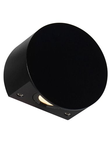 SHELLA Applique murale ronde/carrée blanche/noire 3W 3000K 180lm IP65