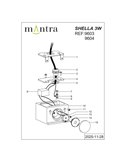 Bañador de Pared SHELLA Redondo/Cuadrado Blanco/Negro 3W 3000K 180lm IP65