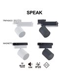 Altavoz Bluetooth para Carril Trifásico SPEAK Blanco/Negro 10W Bluetooth 5.4, 12Db