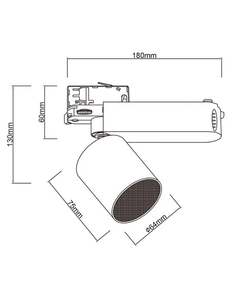 SPEAK 10W Bluetooth-Lautsprecher für Drehstromanlagen, Weiß/Schwarz, Bluetooth 5.4, 12dB