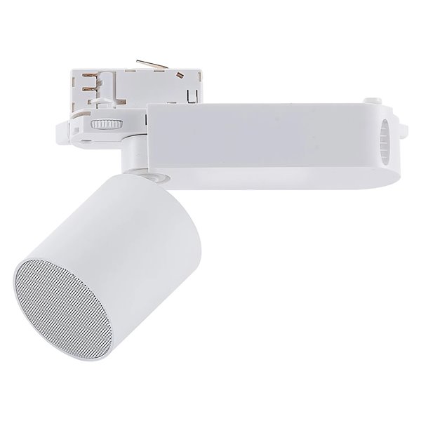 Caixa de som Bluetooth SPEAK de 10 W para trilho trifásico, branca/preta, Bluetooth 5.4, 12 dB