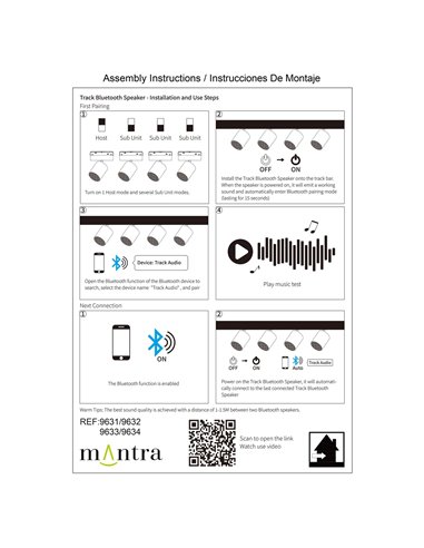 Caixa de Som Bluetooth SPEAK MAGNETO com Trilho Magnético, Branca/Preta, 10W, Bluetooth 5.4, 48V, 12dB