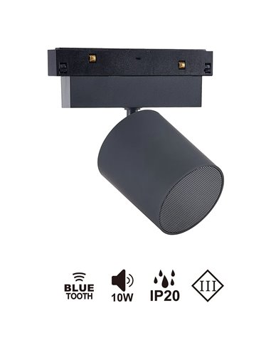 Enceinte Bluetooth magnétique SPEAK MAGNETO, blanc/noir, 10 W, Bluetooth 5.4, 48 V, 12 dB
