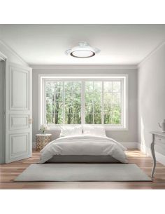 Ventilador de techo LED BLISS oro 28W+35W CCT 2700-6500K 4000lm Ø106cm motor DC silencioso mando RF 2