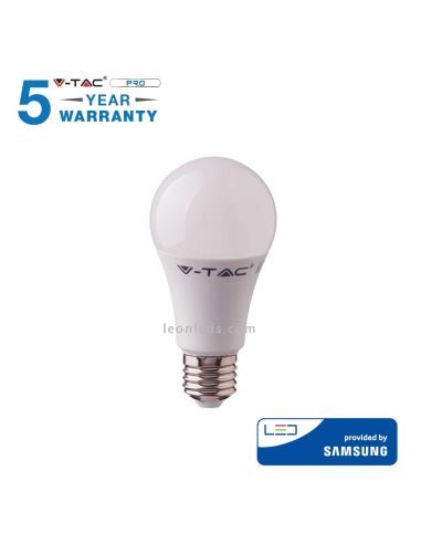 Bombilla LED estandar E27 A60 | Vtac Pro A60 E27 231 | Bombilla LED E27 | LeonLeds iluminación