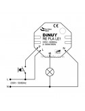 Esquema de instalación Re Pla Le1 Dinuy | Instalación regulador Lámparas LED | LeonLeds Iluminación