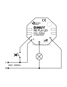 Pastilla reguladora LED Dinuy | Pastilla reguladora LED RE PLA LE 1 | Regulador de Lámparas LED | LeonLeds Iluminación 2