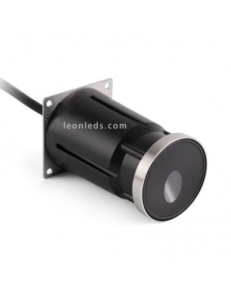 Baliza LED Empotrable para exterior Dang Negra de 3W 3000K de Faro | Baliza empotrable LED jardín | LeonLeds Iluminación