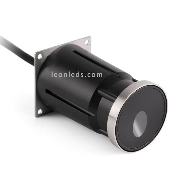 Baliza LED Empotrable para exterior Dang Negra de 3W 3000K de Faro | Baliza empotrable LED jardín | LeonLeds Iluminación