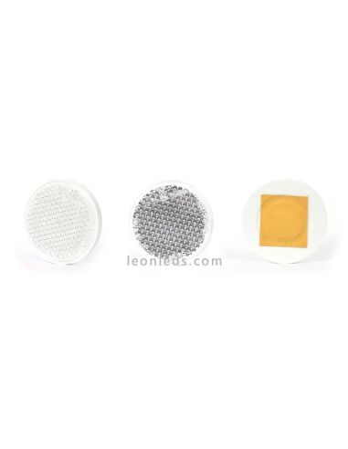 Catadioptricos redondos adhesivos Rojo Naranja y Blanco | LeonLeds Iluminación