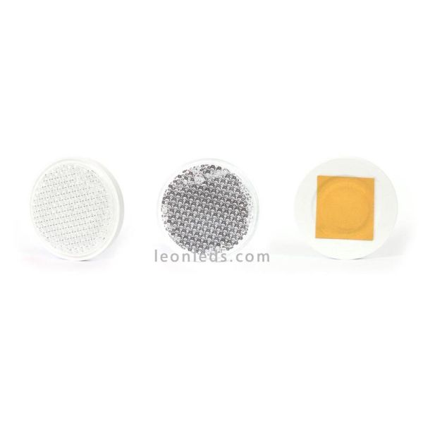 Catadioptricos redondos adhesivos Rojo Naranja y Blanco | LeonLeds Iluminación