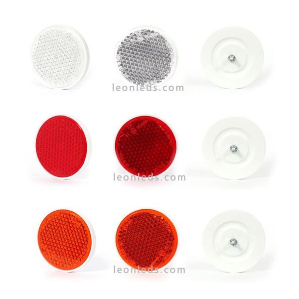 Réflecteur rond avec vis de 3 couleurs et 85 mm | Éclairage LeonLeds