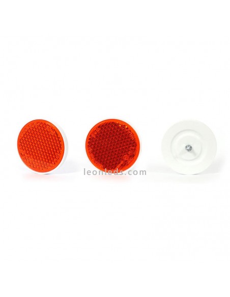 Refletor redondo com parafuso de 3 cores e 85 mm | Leon Iluminação LED