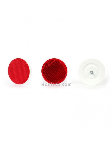 Refletor redondo com parafuso de 3 cores e 85 mm | Leon Iluminação LED