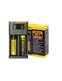 Chargeur Nitecore I2 avec indicateur LED | Chargeur 2 emplacements pour batteries 18650 et 26650 | Éclairage LeonLeds