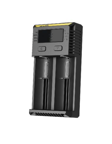 Cargador Nitecore I2 con indicador LED | Cargador de 2 Bahias para baterias 18650 26650 | LeonLeds Iluminación