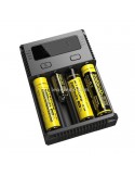 Cargador Nitecore I4 para 4 baterias | Cargador 4 Bahias con indicador de carga | LeonLeds Iluminación
