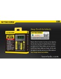 Cargador Nitecore I4 para 4 baterias | Cargador 4 Bahias con indicador de carga | LeonLeds Iluminación