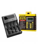 Cargador Nitecore I4 para 4 baterias | Cargador 4 Bahias con indicador de carga | LeonLeds Iluminación