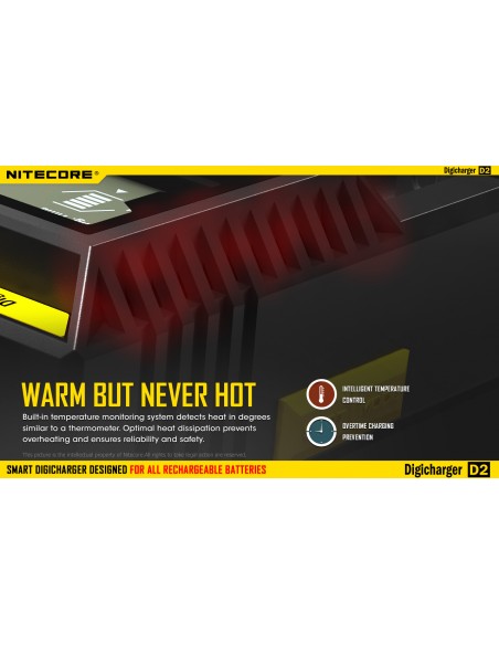 Chargeur Nitecore D2 2 baies | Chargeur Nitecore D2 | Chargeur pour 2 batteries | Éclairage LeonLeds