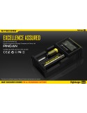 Cargador de 2 bahías Nitecore D2 | Cargador Nitecore D2 | Cargador para 2 baterias | LeonLeds Iluminación