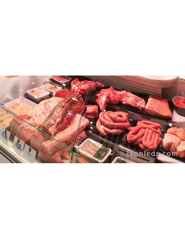 Carne iluminada con Downlight especial alimentación | Iluminar carnicería con LED | LeonLeds Iluminación