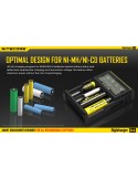Chargeur Nitecore D4 avec écran LCD | Chargeur pour 4 batteries | Nite Core D4 | Éclairage LeonLeds