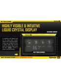 Chargeur Nitecore D4 avec écran LCD | Chargeur pour 4 batteries | Nite Core D4 | Éclairage LeonLeds