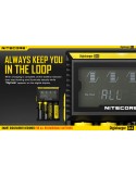 Chargeur Nitecore D4 avec écran LCD | Chargeur pour 4 batteries | Nite Core D4 | Éclairage LeonLeds