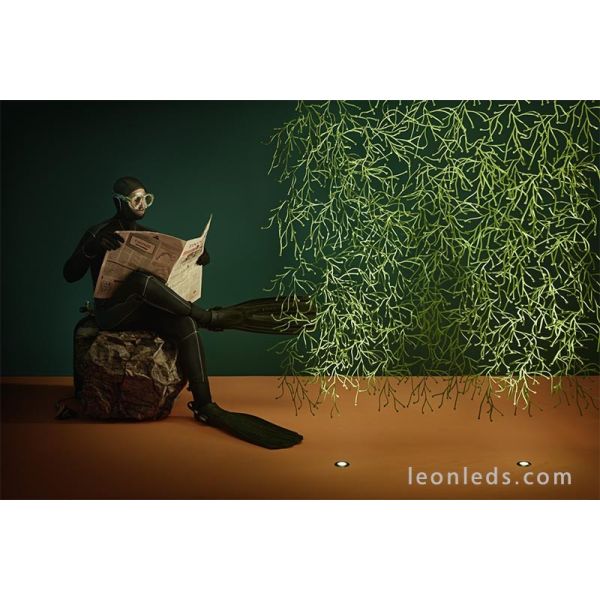 Baliza Empotrable de suelo Led Dark para iluminar ascendentemente | LeonLeds Iluminación