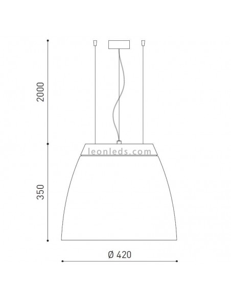 Suspension Salt 4 Led 27W de ArkosLight | Éclairage LeonLeds