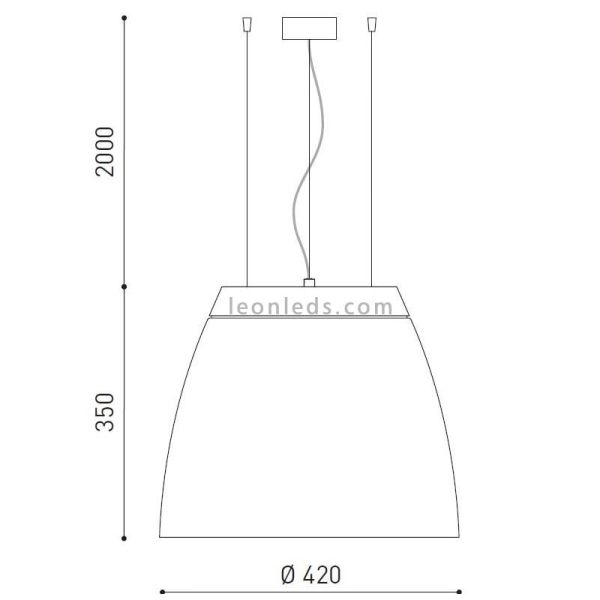 Lámpara Colgante Led Salt 4 de 27W de ArkosLight | LeonLeds Iluminación