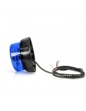 Rotativo LED Azul was con programas diferentes homologado NR65 | Rotativo LED son cable y soporte | LeonLeds Iluminación