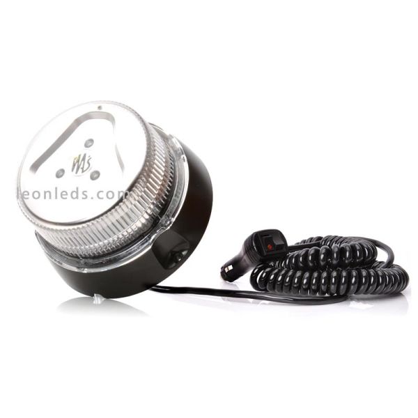 LED rotative avec 8 programmes différents lumière bleue magnétique et abat-jour blanc avec connexion allume-cigare | Éclairage L