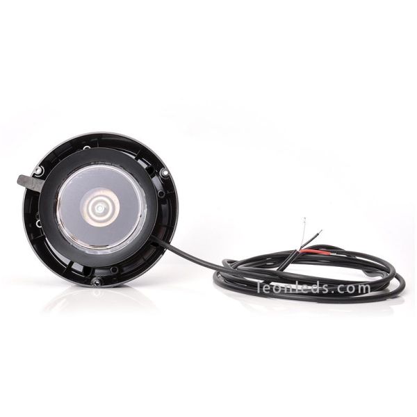 Rotativo LED magnético azul con cable pase plana magnética | LeonLeds Iluminación