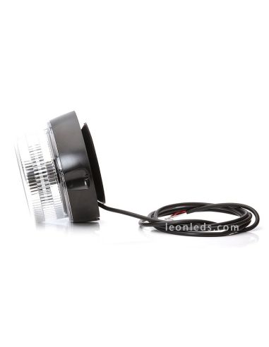 Rotativo LED blanco con luz azul magnético y con 3 metros de cable | Rotativo imantado LED Azul | LeonLeds Iluminación