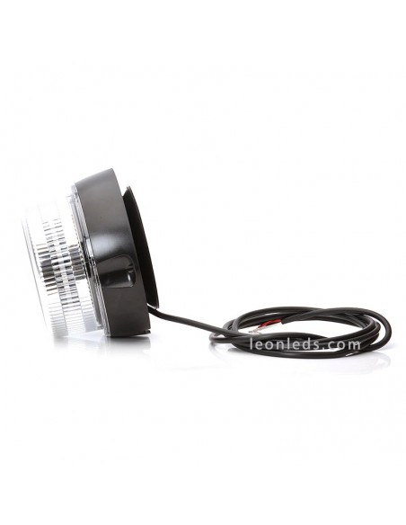 Rotativo LED blanco con luz azul magnético y con 3 metros de cable | Rotativo imantado LED Azul | LeonLeds Iluminación