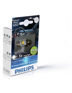Bombilla LED PHILIPS FESTOON -38mm- 4000K X-treme Vision LED 12V 2