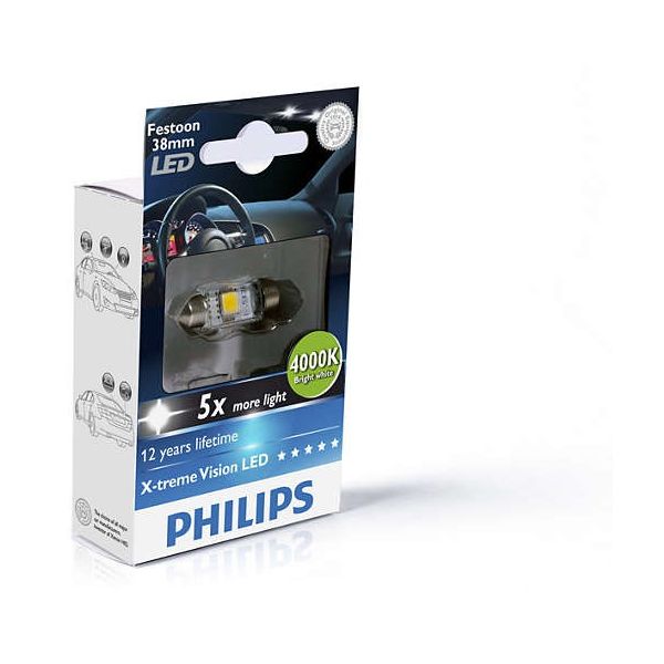 LED-Lampe PHILIPS FESTOON -38mm-...