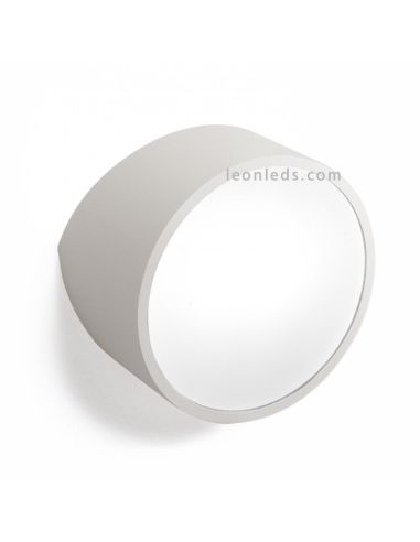Arandela redonda de prata para parede ou fachada exterior | Moderna Mini arandela para exterior by mantra 5482 | Leon Iluminação