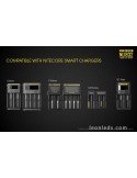 Batterie rechargeable Nitecore 18650 pour lampes de poche Led au meilleur prix NL1832 | Éclairage Léonleds