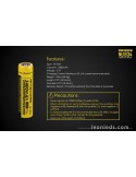Batería Recargable 18650 para Linternas de Led NL1834 al mejor precio | Leonleds Iluminación