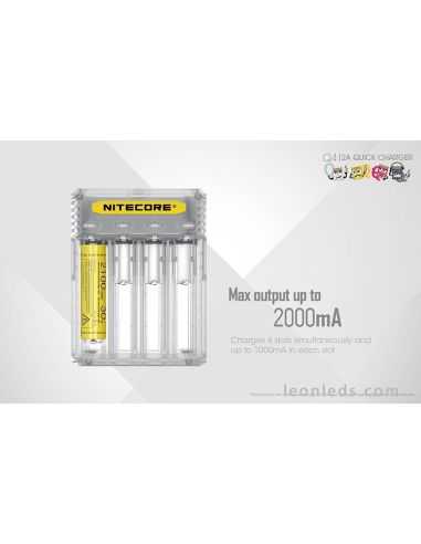 Cargador de Baterías con 4 Bahías de Nitecore | LeonLeds Iluminación