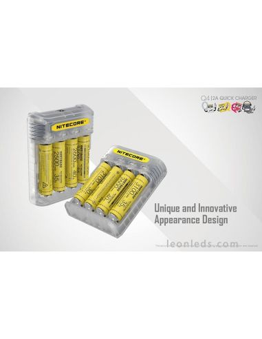 Cargador de Baterías con 4 Bahías de Nitecore | LeonLeds Iluminación