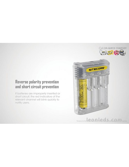 Cargador de Baterías con 4 Bahías de Nitecore | LeonLeds Iluminación