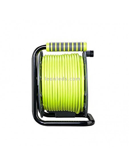 Bobina de cabo 25M com 4 plugues | LeonLeds.com