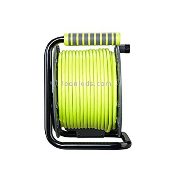 Enrouleur de câble 25M avec 4 prises | LeonLeds.com