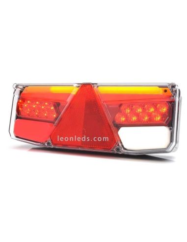Piloto trasero LED de remolque o plataforma con triangulo reflectante | LeonLeds Iluminación